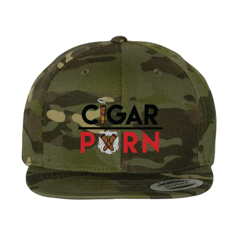 Camo Cigar Pxrn Snapback Hat