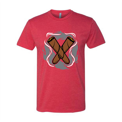 Red Cigar Pxrn Logo Men's Crew Neck T-Shirt