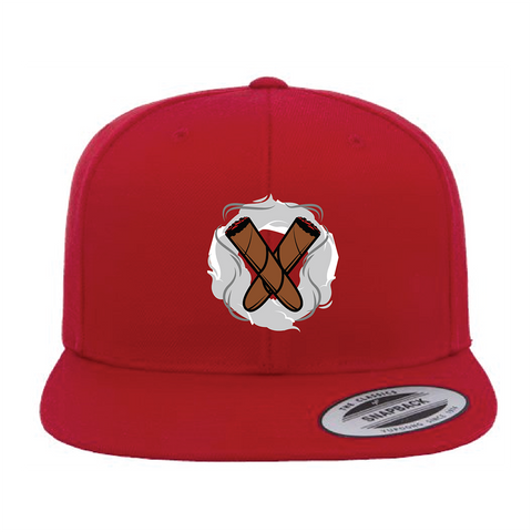 Red Cigar Pxrn Logo Snapback Hat