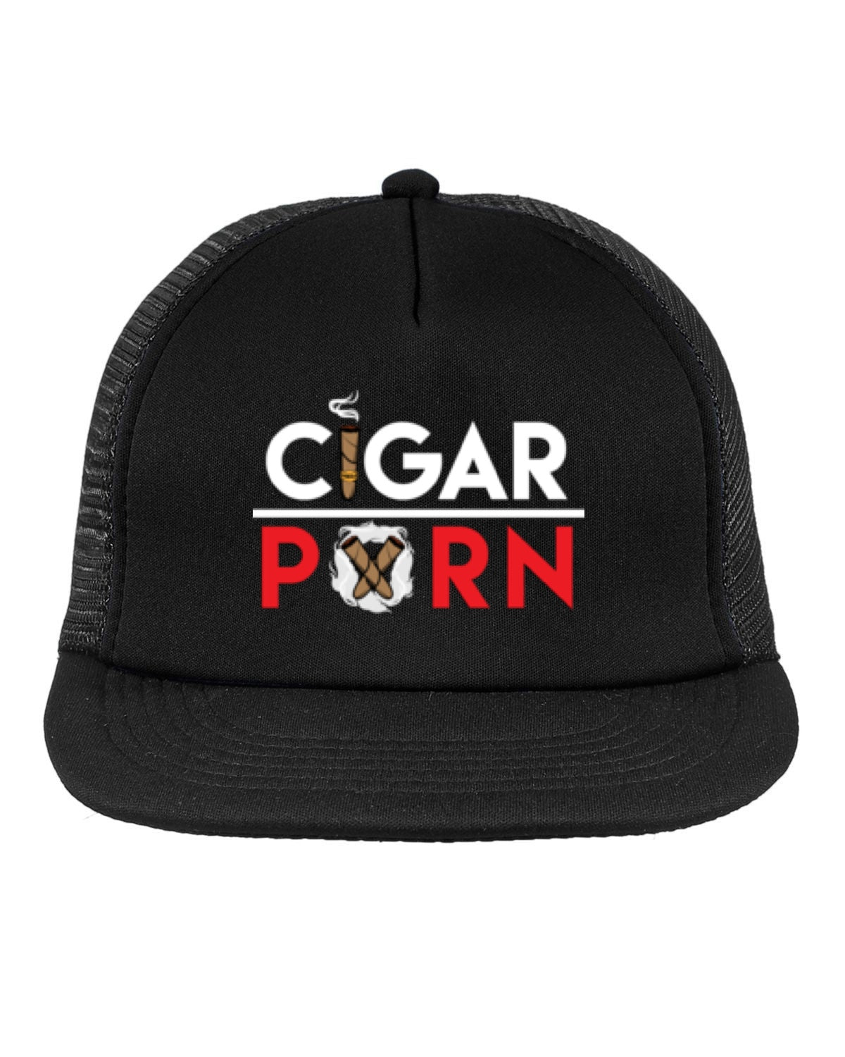 Black Cigar Pxrn Trucker Hat