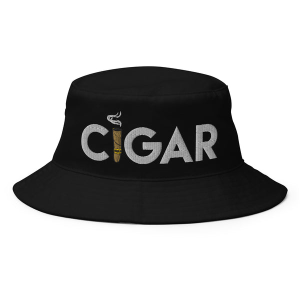 bucket hat with cigarette holder Lucky Strike Cigarettes Lucky Strike by BashPIXIE Flat top Cigar Bucket Hat
