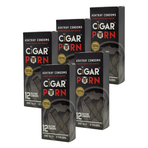 Cigar Pxrn Ashtray Condoms - 5 Boxes