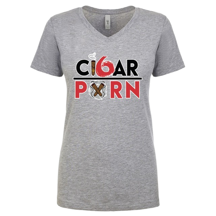 Grey Cigar Pxrn 6 Year Anniversary Women's V-Neck T-Shirt