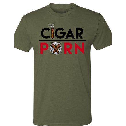 Military Green Cigar Pxrn Men's Crew Neck T-Shirt